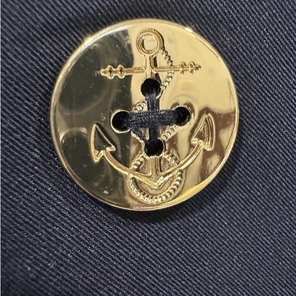 Tommy Hilfiger Dark Blue Blazer with White Accents Size 14 - Picture 8 of 11